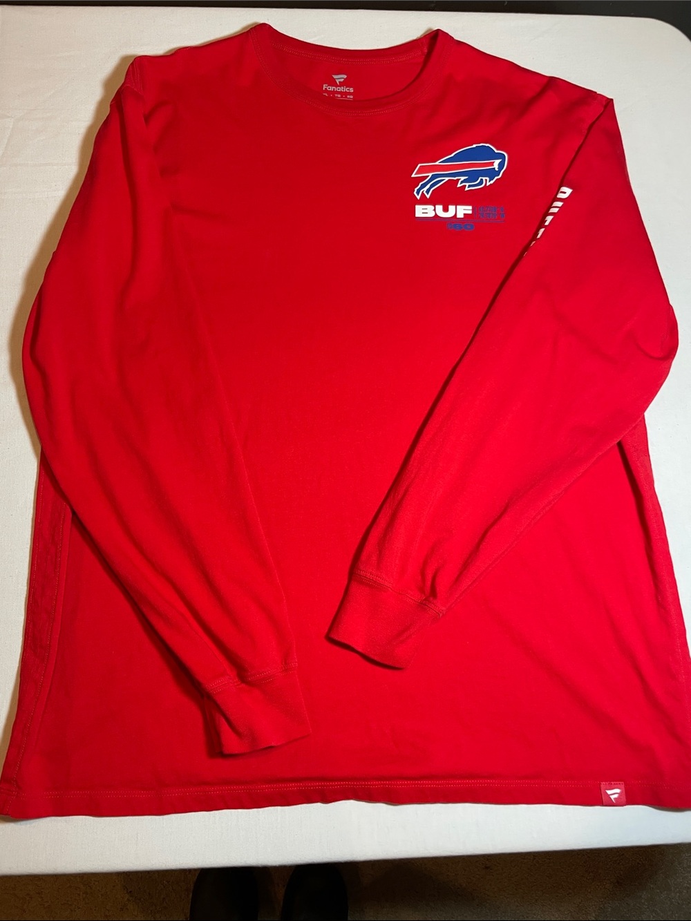 Fanatics Red Buffalo Bills Long Sleeve Tee - Men's